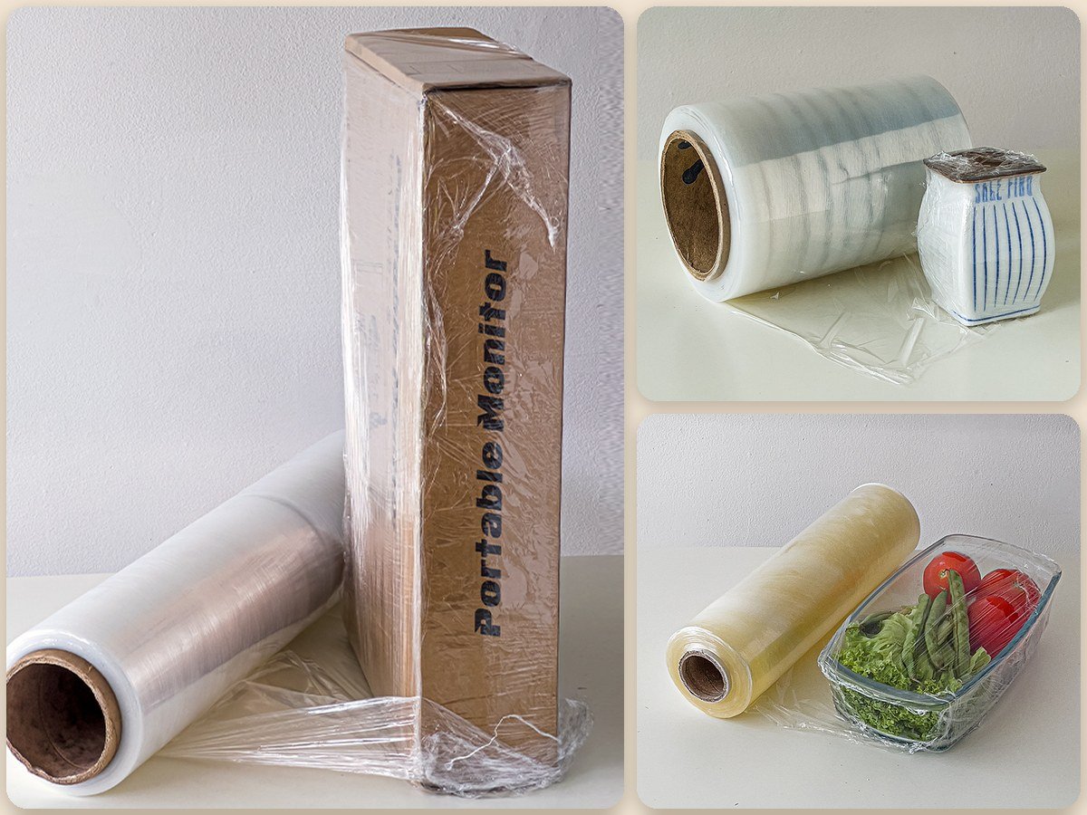 Rollos de plástico stretch y vinipel para embalar